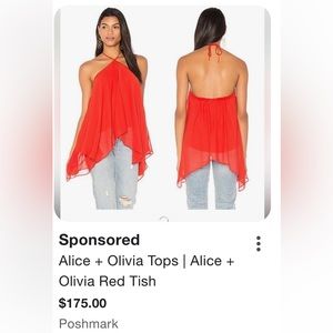 Alice + Olivia Halter Top